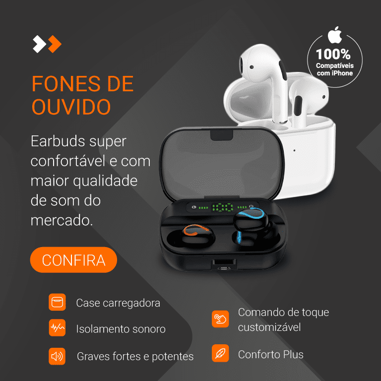 banner mobile Fones earbuds