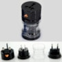 Adaptador de Tomada de Viagem Loft Preto