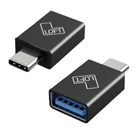 Adaptador USB para Type-C Loft preto