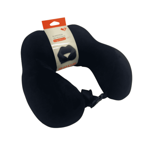 Almofada de Pescoço Ergonômica Loft Preto