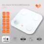 Balança de Bioimpedância Bluetooth branca