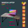Bandeja laptop loft preta