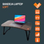 Bandeja laptop loft preta