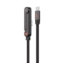Cabo com Suporte Type C Lightning 1.8m preto