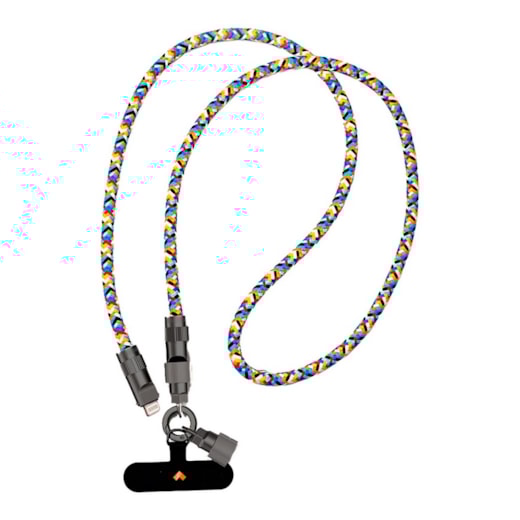 Cabo cordão Type C Lightning 1.20m colorido