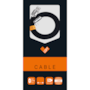 Cabo Hi Tech Type C para Type C  2m preto