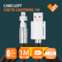 Cabo Hi Tech USB para Lightning  1m preto