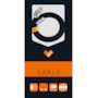 Cabo Hi Tech USB para Type C  1m preto