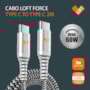 Cabo Loft Force Type C / Type C 2mts branco