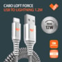 Cabo Loft Force USB / Lightning 1.2mts branco
