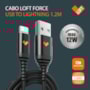 Cabo Loft Force USB / Lightning 1.2mts preto
