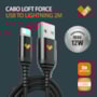 Cabo Loft Force USB / Lightning 2mts preto