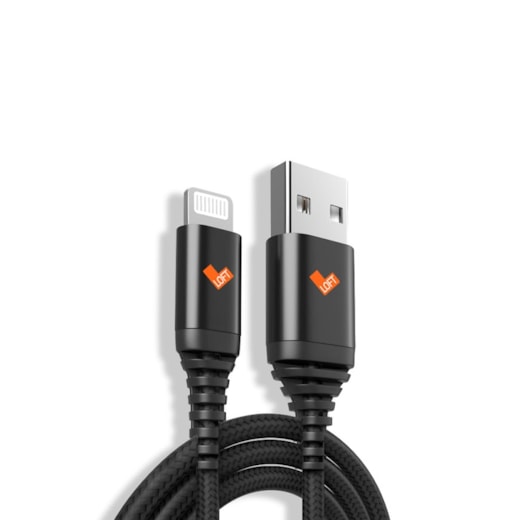 Cabo Loft Force USB / Lightning 2mts preto