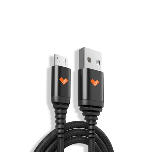 Cabo Loft Force USB / Micro USB 2mts preto