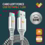 Cabo Loft Force USB / Type C 1.2mts branco