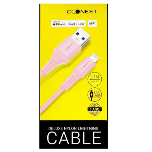 Cabo Nylon Deluxe mfi 2m rosa