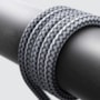 Cabo Nylon Deluxe Type-C / Type-C 1.20m branco