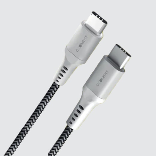 Cabo Nylon Deluxe Type-C / Type-C 1.20m branco