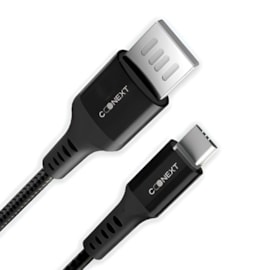 Cabo Nylon Deluxe Type-C / USB reversível 1.20m pr