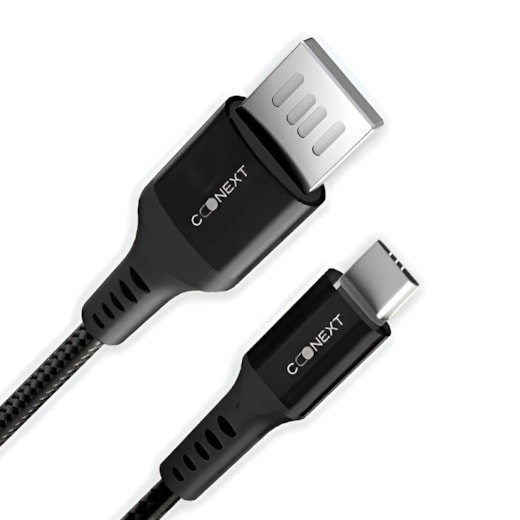 Cabo Nylon Deluxe Type-C / USB reversível 1.20m pr