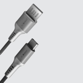 Cabo Nylon Deluxe Type-C / USB reversível 2.00m pr