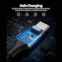 Cabo Type C Lightning Display 20W 1,5m preto
