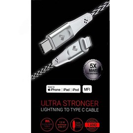 Cabo Ultra Stronger Type-C MFI 1.2mts branco
