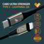 Cabo Ultra Stronger Type-C MFI 2m preto