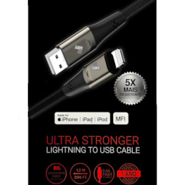 Cabo Ultra Stronger USB lightning MFI 1.2m pr