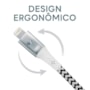 Cabo Ultra Stronger USB MFI 2m branco