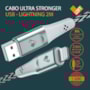 Cabo Ultra Stronger USB MFI 2m branco