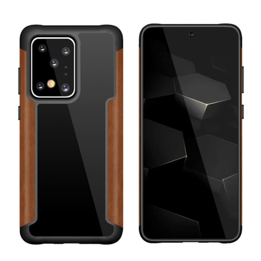 Capa arm loft couro samsung s20 ultra marrom