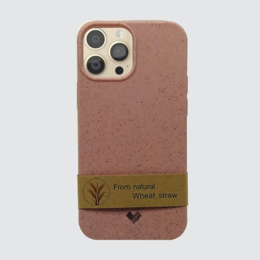 Capa biodegradável iphone 13 pro rosa