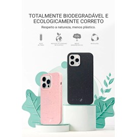 Capa Biodegradável para iPhone 14 Plus rosa