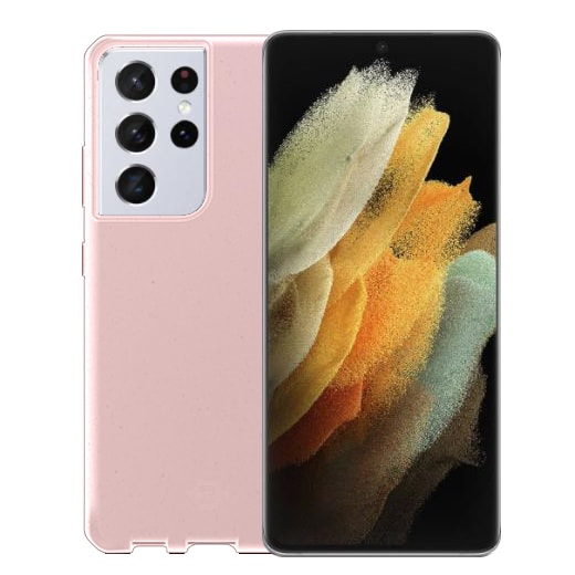 Capa biodegradável samsung s21 ultra rosa