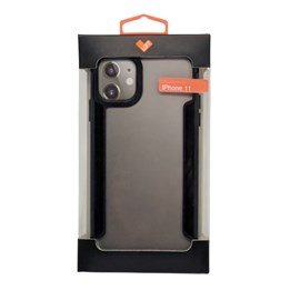 Capa Capinha Case Arm Loft Transparente com Borda Preta de Policarbonato Ultra Resistente e Soft TPU para iPhone 11