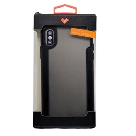 Capa Capinha Case Arm Loft Transparente com Borda Preta de Policarbonato Ultra Resistente e Soft TPU para iPhone XS Max