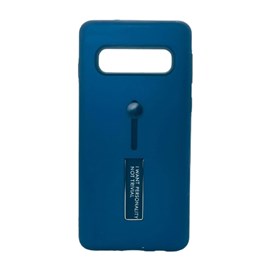 Capa Capinha Case Loft 3 em 1 Personality Azul Marinho de Policarbonato de Alta Resistência para Samsung S10