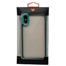 Capa Capinha Case Loft Esr Hoop Lite com Acrílico Transparente e Borda de Policarbonato de Alta Resistência Verde para iPhone X XS