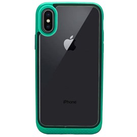 Capa Capinha Case Loft Esr Hoop Lite com Acrílico Transparente e Borda de Policarbonato de Alta Resistência Verde para iPhone X XS