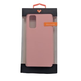 Capa Capinha Case Loft Premium Silicone Rosa de Silicone Maleável de Alta Resistência para Samsung S20