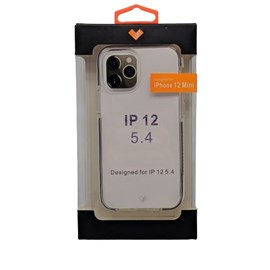 Capa Capinha Case Loft TPU Frame Transparente com Borda Preta de Alta Resistência para iPhone 12 Mini