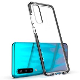 Capa Capinha Case Loft TPU Frame Transparente com Borda Preta de Alta Resistência para Samsung A50
