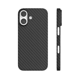 Capa Carbon Fiber iPhone 17 Preta