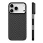 Capa Carbon Fiber iPhone 17 Pro Max Preta