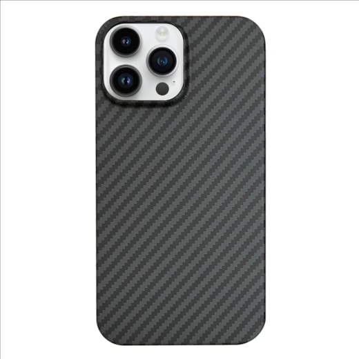 Capa Carbon Fiber para iPhone 14 Pro Max preta
