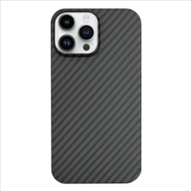 Capa Carbon Fiber para iPhone 14 Pro preta