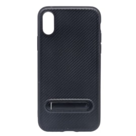 Capa carbon lines com stand iphone x preta Capa carbon lines com stand iphone x preta