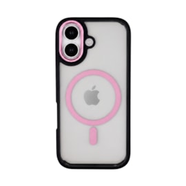 Capa Clear Protection iPhone 17 Rosa