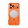 Capa com cordão iPhone 17 Pro Max laranja